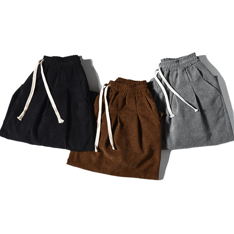 Casual Plain Cotton Bloomer Men's Pants With Pockets - Image 41