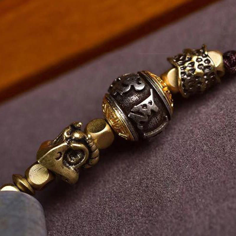 Tibet Dzi Bead Om Mani Padme Hum Protection Necklace Pendant - Image 4