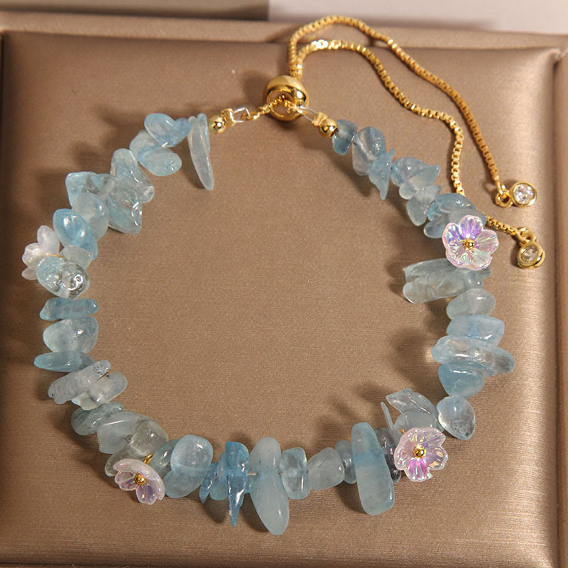 Various Gravel Crystals White Crystal Blue Crystal Protection Bracelet - Image 10