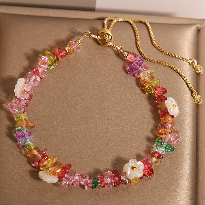 Various Gravel Crystals White Crystal Blue Crystal Protection Bracelet - Image 12