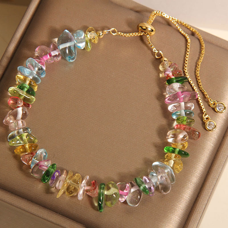 Various Gravel Crystals White Crystal Blue Crystal Protection Bracelet - Image 6