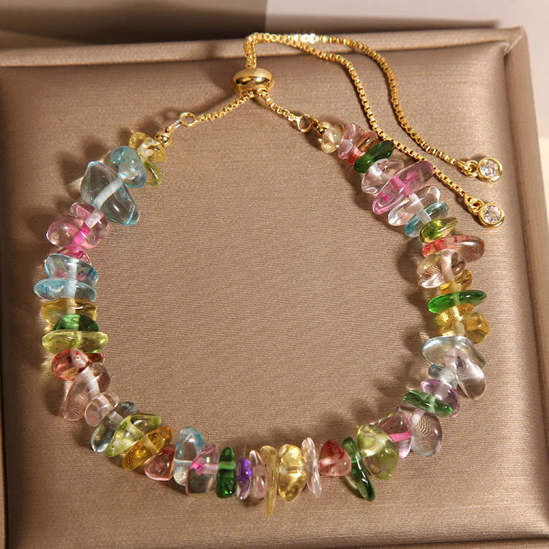 Various Gravel Crystals White Crystal Blue Crystal Protection Bracelet - Image 9