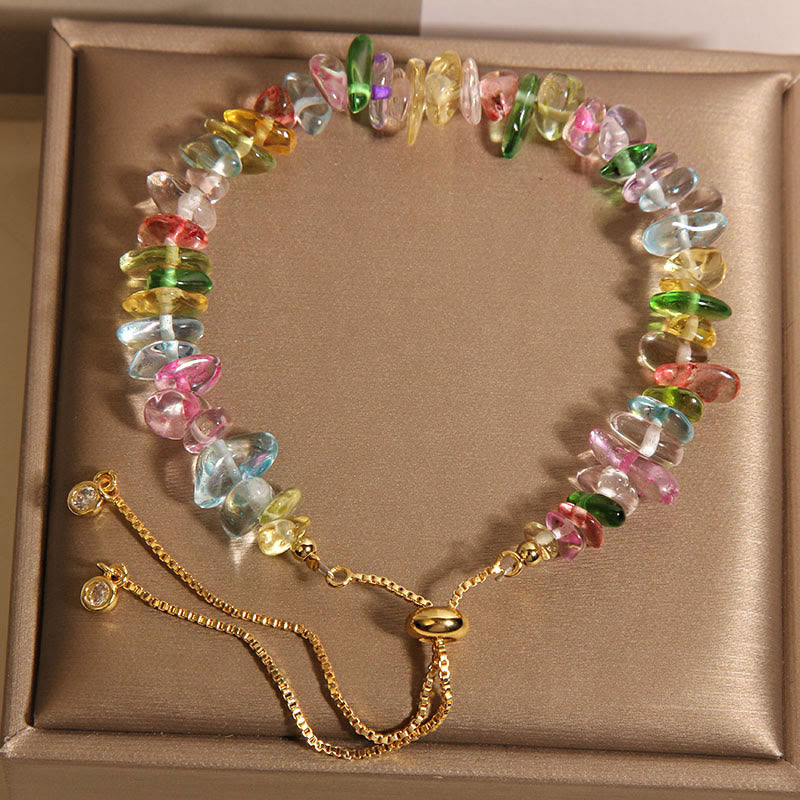 Various Gravel Crystals White Crystal Blue Crystal Protection Bracelet - Image 8