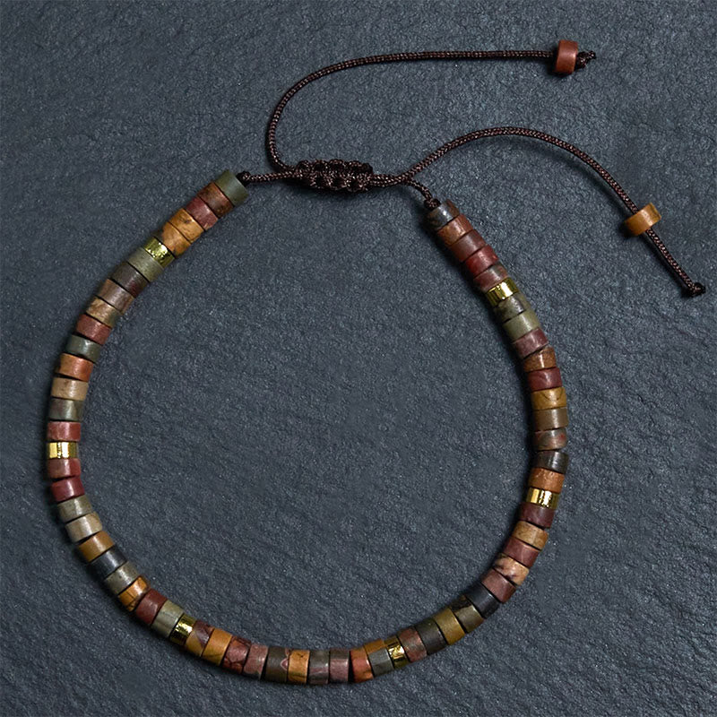 Rhodonite Healing Relationships Spacer Bead Bracelet