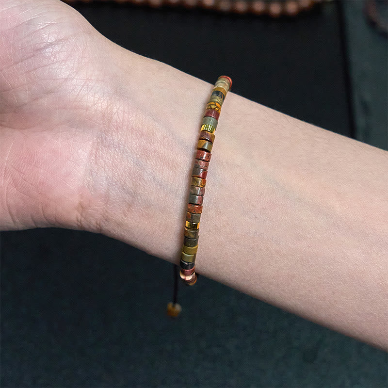 Rhodonite Healing Relationships Spacer Bead Bracelet - Image 5