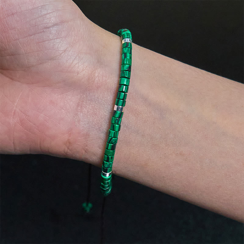 Malachite Anti-Anxiety Spacer Bead Bracelet - Image 4
