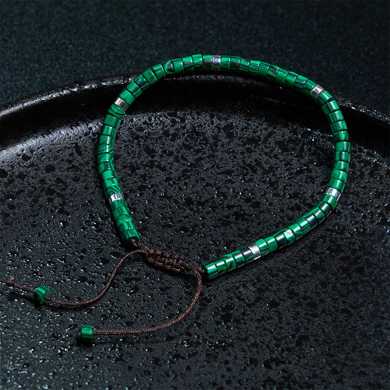 Malachite Anti-Anxiety Spacer Bead Bracelet - Image 3