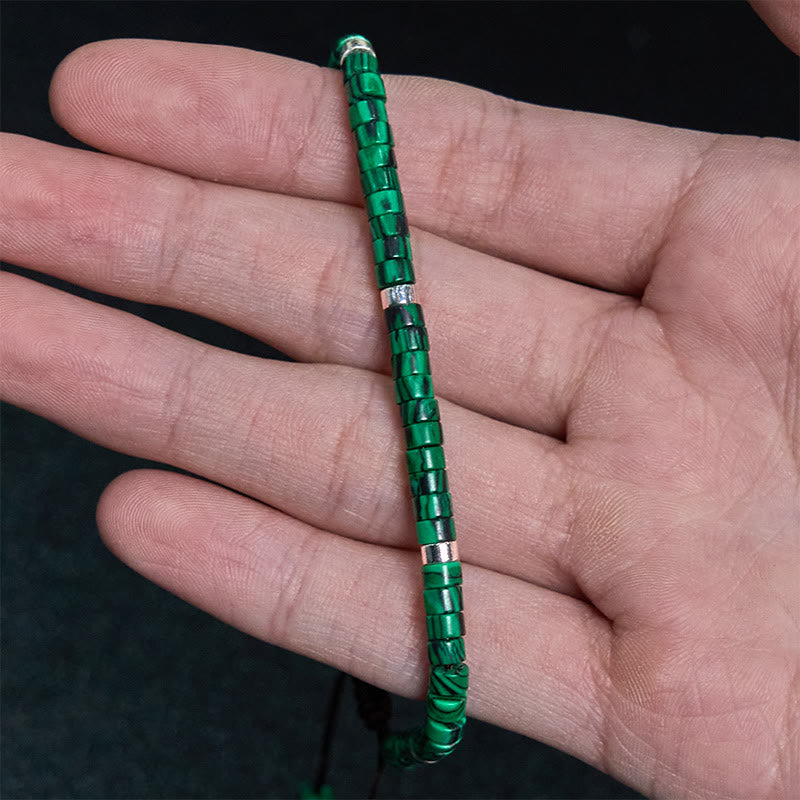 Malachite Anti-Anxiety Spacer Bead Bracelet - Image 5