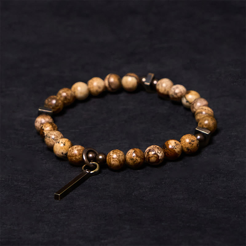 Distressed Design Copper Luck Bracelet