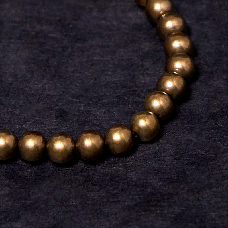 Retro Pure Copper Brass Luck Bracelet - Image 7