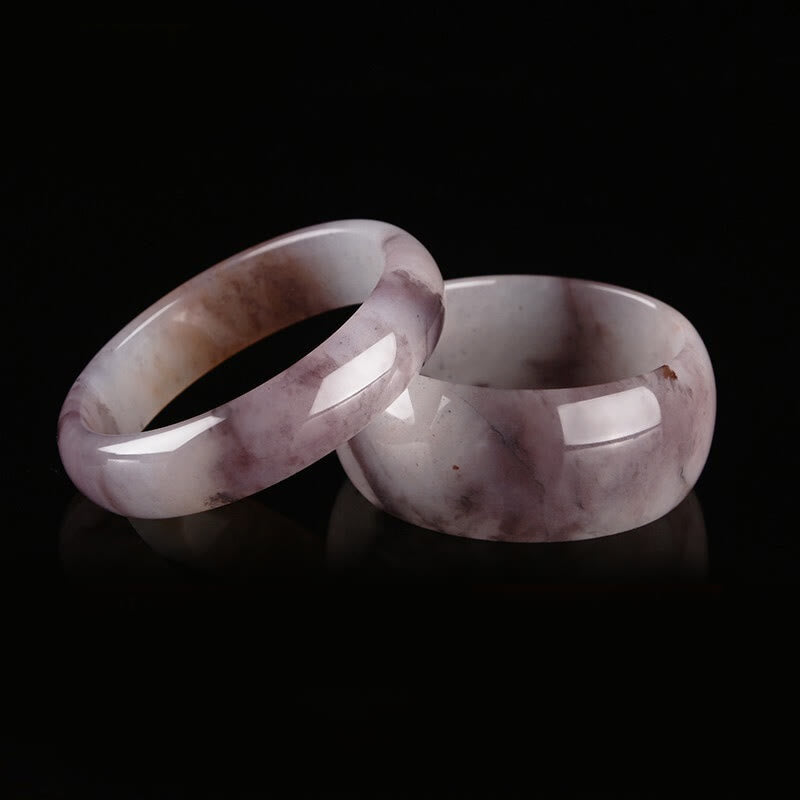 Purple Jade Happiness Protection Bracelet Bangle - Image 13