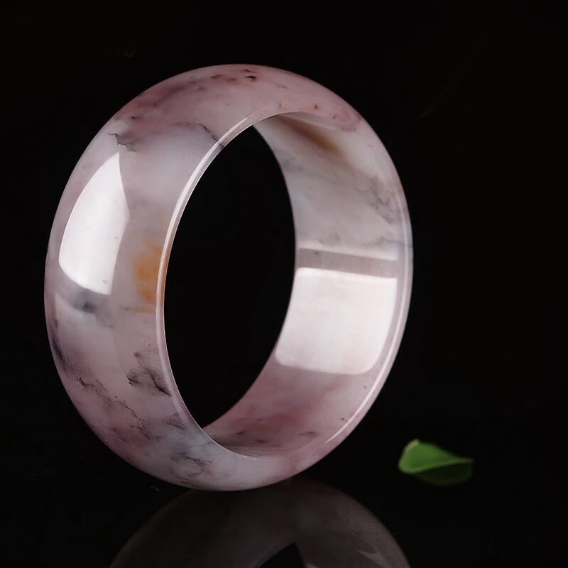 Purple Jade Happiness Protection Bracelet Bangle - Image 12