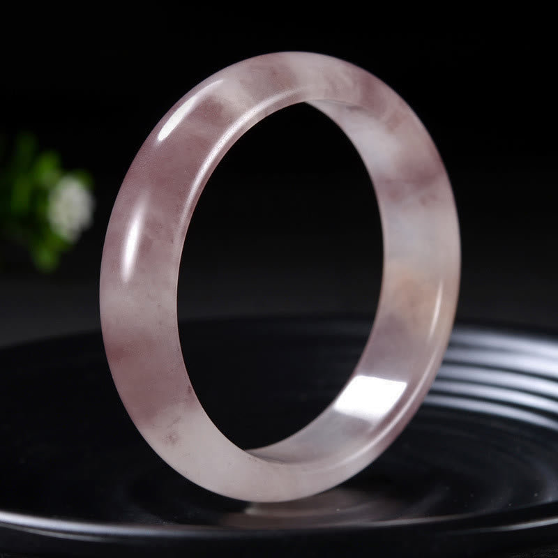 Purple Jade Happiness Protection Bracelet Bangle - Image 5