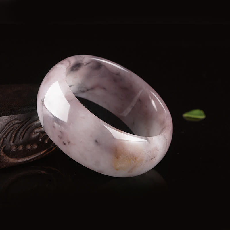 Purple Jade Happiness Protection Bracelet Bangle - Image 14