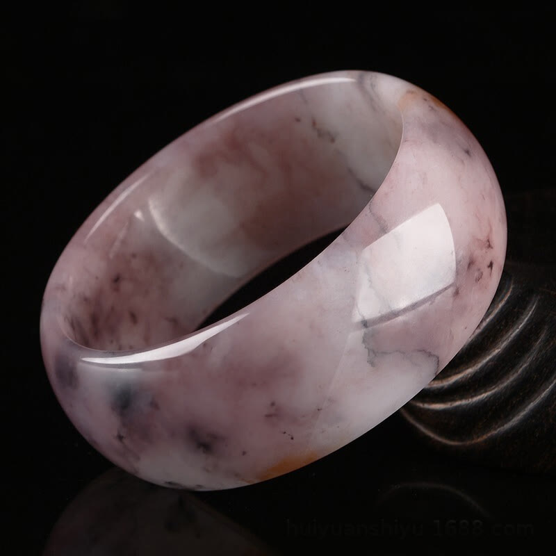 Purple Jade Happiness Protection Bracelet Bangle - Image 11