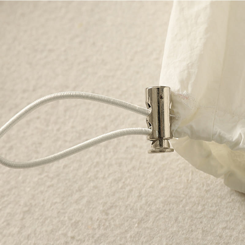 Summer Vintage Plain Drawstring Cuffed Women's Pants With Pockets - Image 14