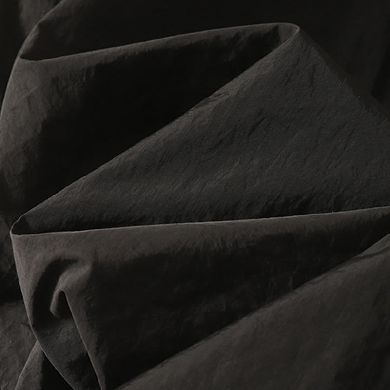 Summer Vintage Plain Drawstring Cuffed Women's Pants With Pockets - Image 19