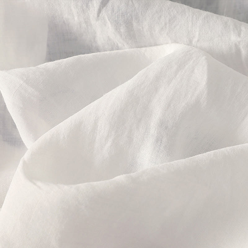 Embroidered V-neck Casual Women's Cotton Linen Half Sleeve T-shirt - Image 24