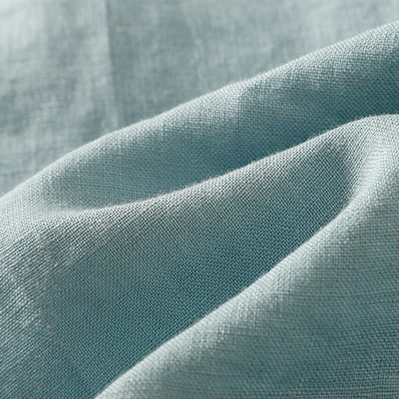 Simple Crew Neck Button Design Women's Cotton Sleeveless Vest - Image 15