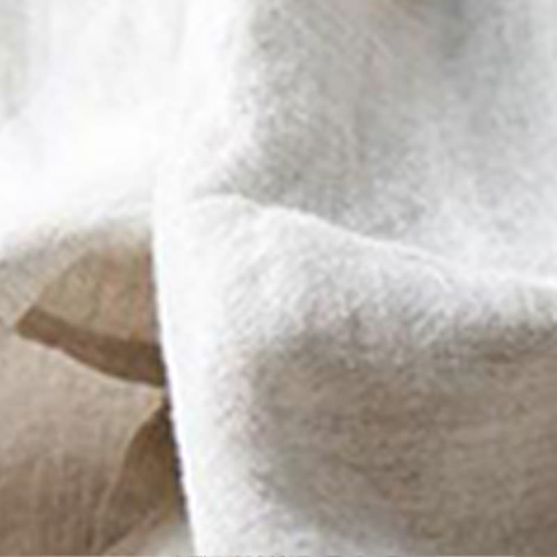 Casual Cotton Slit Hem Women's 7-8 Length Wide Leg Pants With Pockets - Image 5