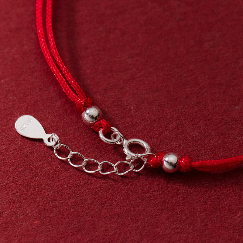 925 Sterling Silver Hollow Copper Coin Luck String Bracelet - Image 5