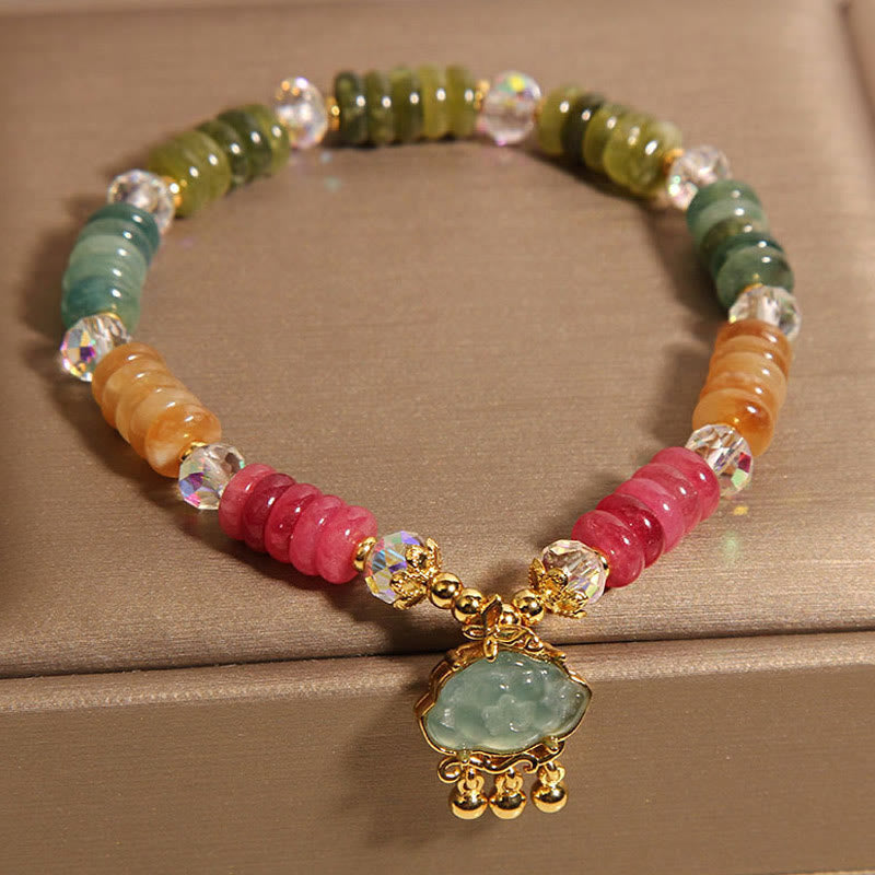Colorful Abacus Beads Auspicious Cloud Tourmaline Positive Bracelet - Image 6