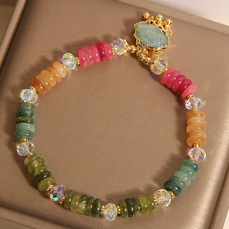 Colorful Abacus Beads Auspicious Cloud Tourmaline Positive Bracelet - Image 5
