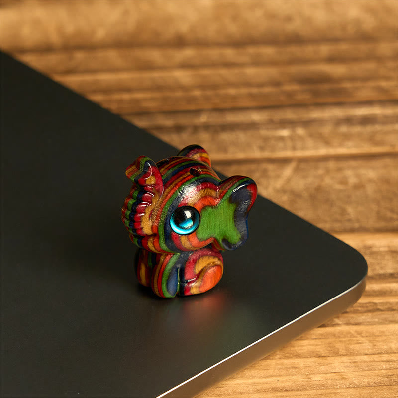 "Hoping for Strength and Good Fortune" 2Pcs Mini Elephant Includes Gift Message Card - Image 4