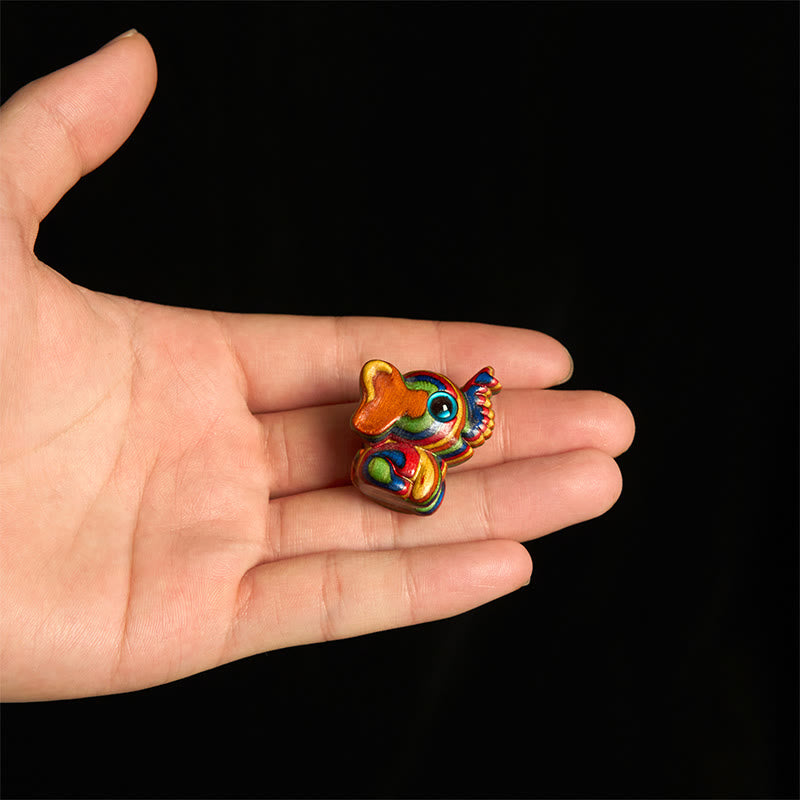 "Hoping for Strength and Good Fortune" 2Pcs Mini Elephant Includes Gift Message Card - Image 10