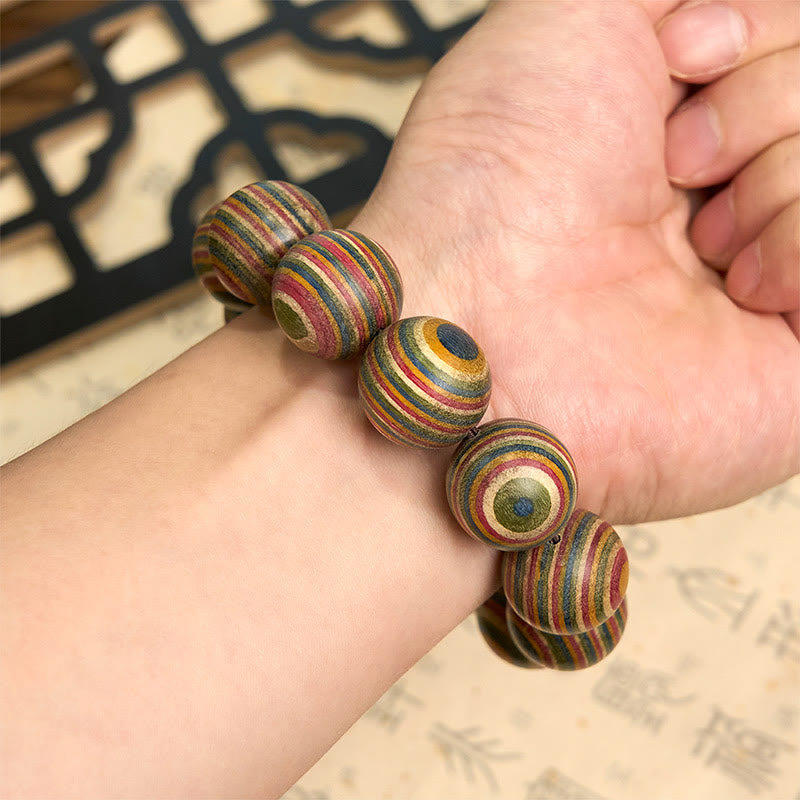 Colorful Rainbow Eucalyptus Balance Bracelet - Image 5