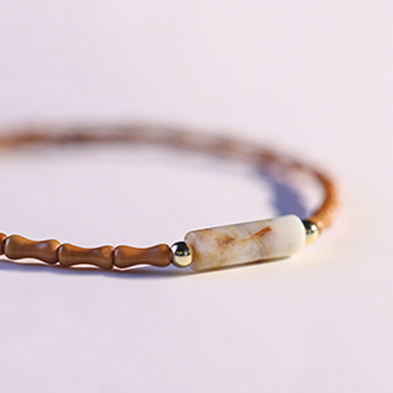 Ultra-fine Olive Pit Peace Bracelet - Image 7