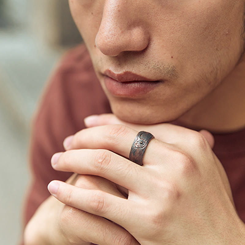 999 Sterling Silver Lotus Balance Ring - Image 5