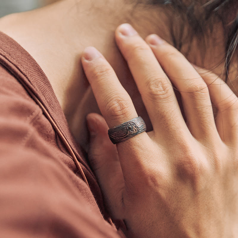 999 Sterling Silver Lotus Balance Ring - Image 11