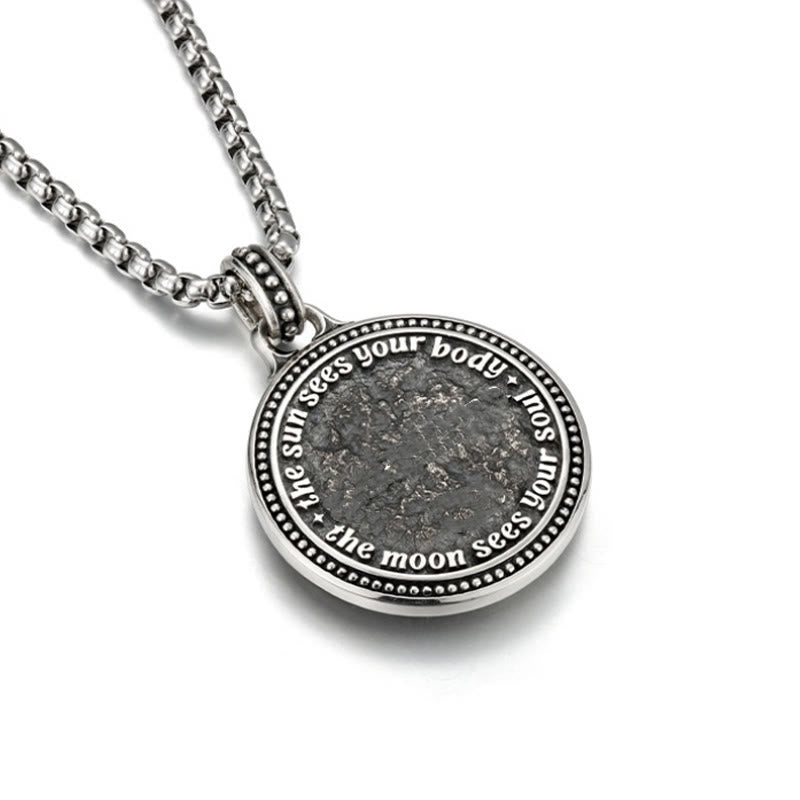 Snake Yin Yang Symbol Copper Wealth Necklace Pendant - Image 3