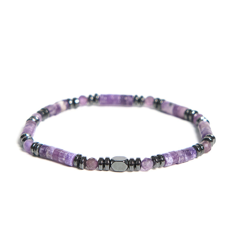 Amethyst Hematite Spiritual Awareness Bracelet