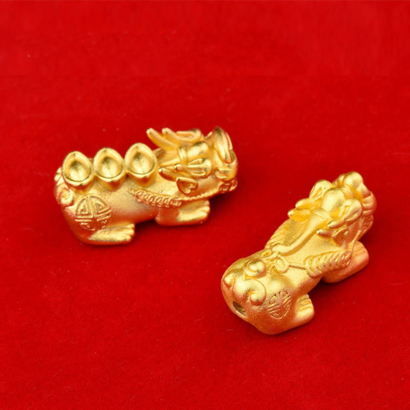 Fengshui Copper Pixiu Rainbow Obsidian Beads Wealth Bracelet - Image 22