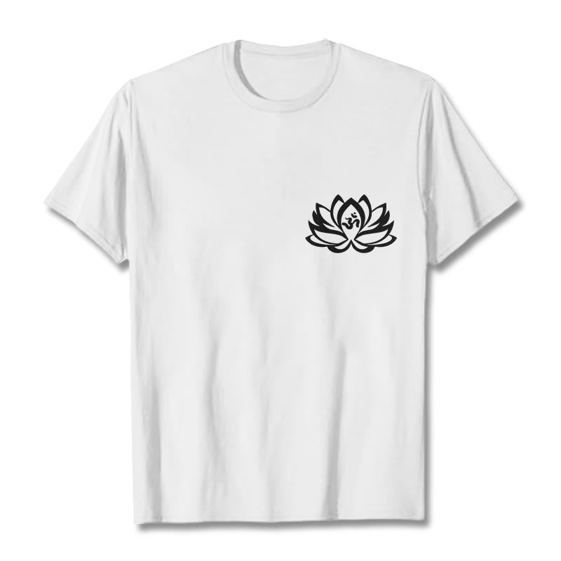 Lotus Flower OM Symbol Design Tee T-shirt - Image 8