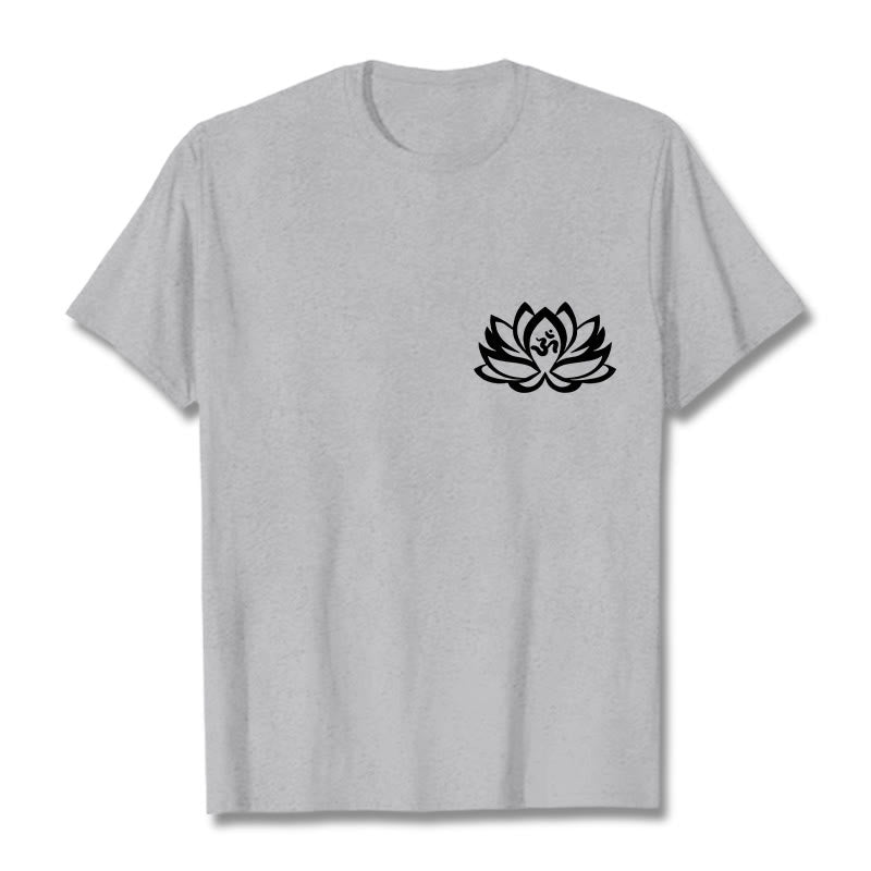 Lotus Flower OM Symbol Design Tee T-shirt - Image 20