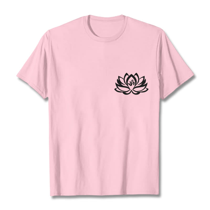 Lotus Flower OM Symbol Design Tee T-shirt - Image 16