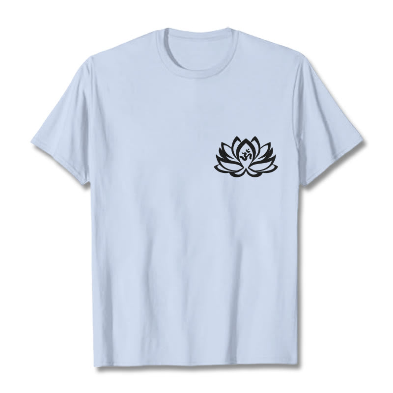 Lotus Flower OM Symbol Design Tee T-shirt - Image 11