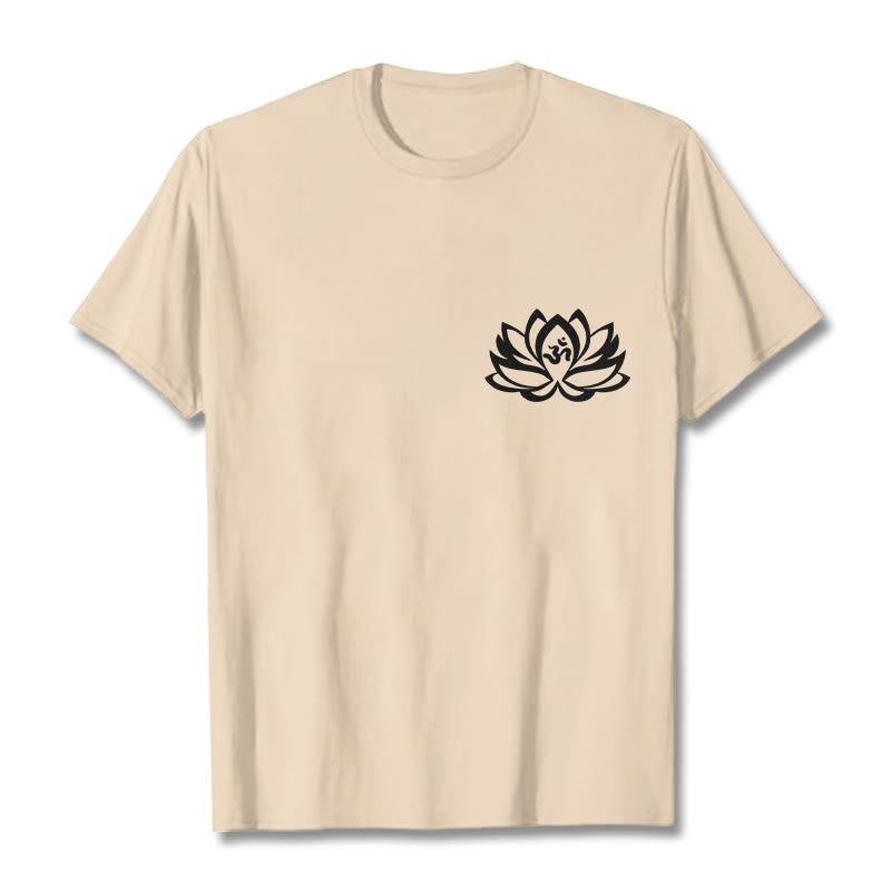 Lotus Flower OM Symbol Design Tee T-shirt - Image 12