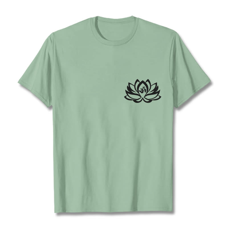 Lotus Flower OM Symbol Design Tee T-shirt - Image 18