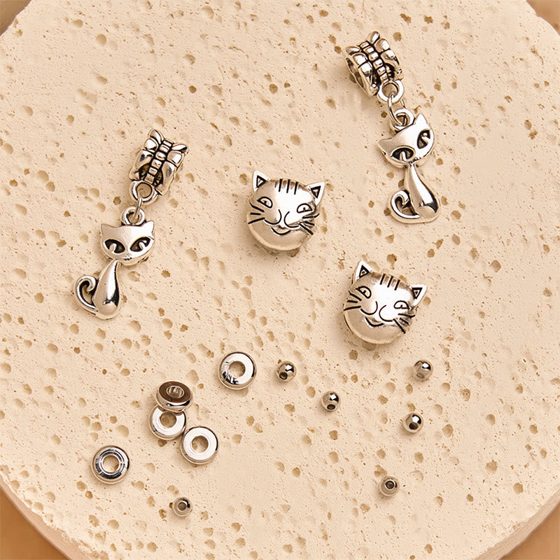 Tortoiseshell Cat Light Brown Striped Agate Black Onyx Protection Bracelet - Image 6