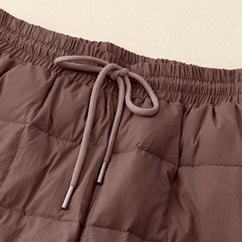 Winter Drawstring Leg Opening Design Women's Cotton Pants With Pockets - Image 11