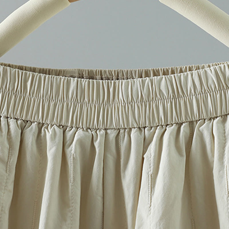 Winter Plain Women's Harem Cotton Ankle-Length Pants With Pockets - Image 9