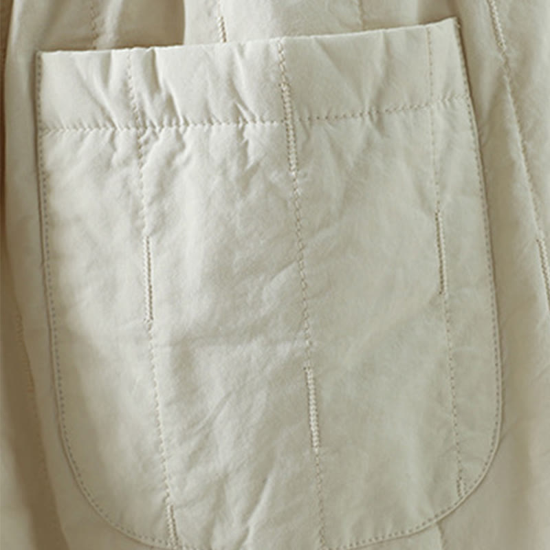 Winter Plain Women's Harem Cotton Ankle-Length Pants With Pockets - Image 13