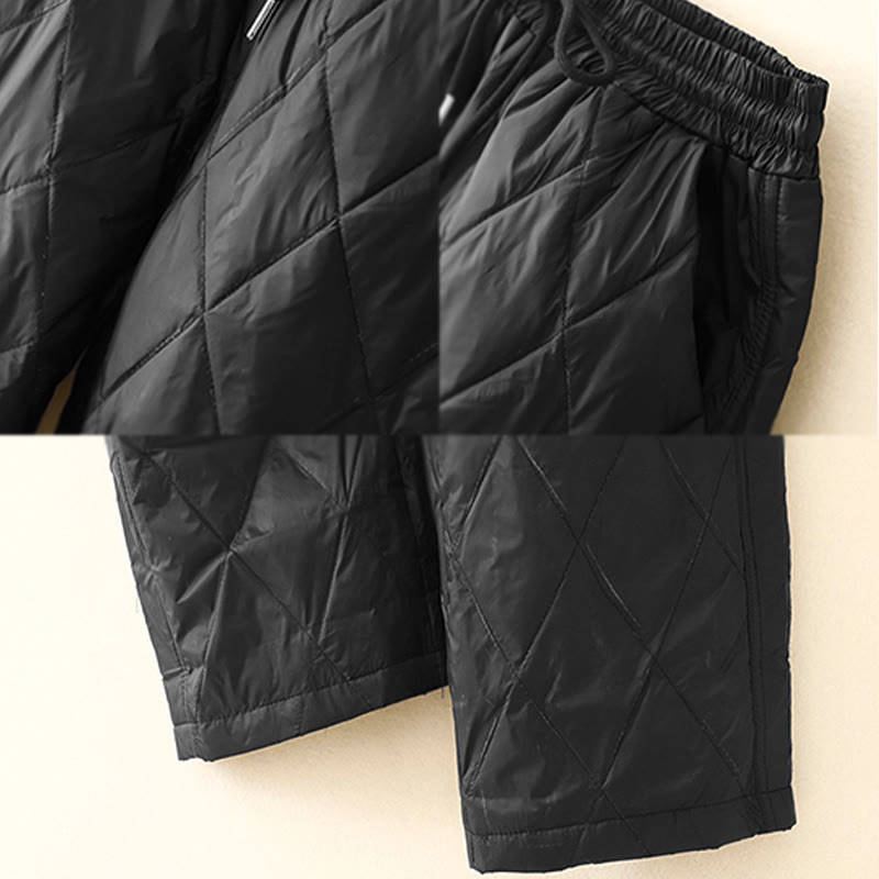 Casual High Waist Drawstring Design Women's Wide Leg Cotton Pants With Pockets - Image 7