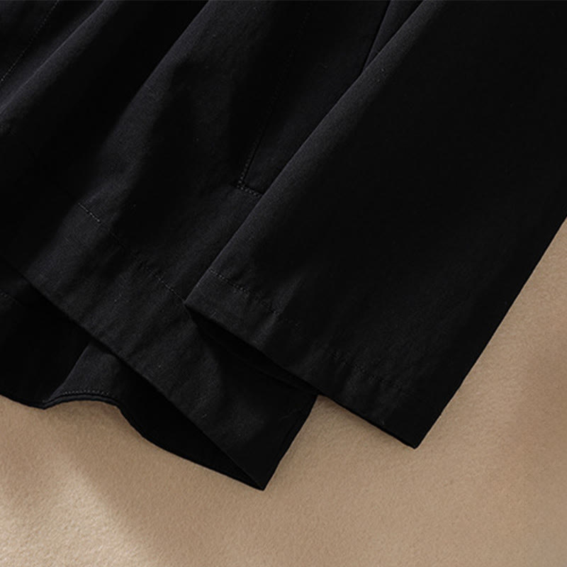 Pure Color Hooded Women's Long Sleeve Cotton Jacket With Pockets - Image 13