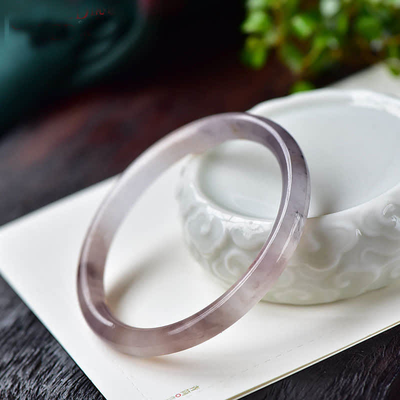 Purple Golden Silk Jade Wealth Bracelet Bangle