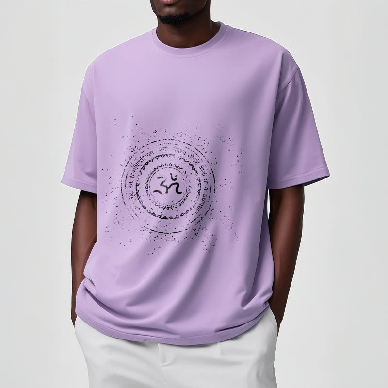 Mandala Om Symbol Mantra Pattern Tee Cotton T-shirt - Image 18